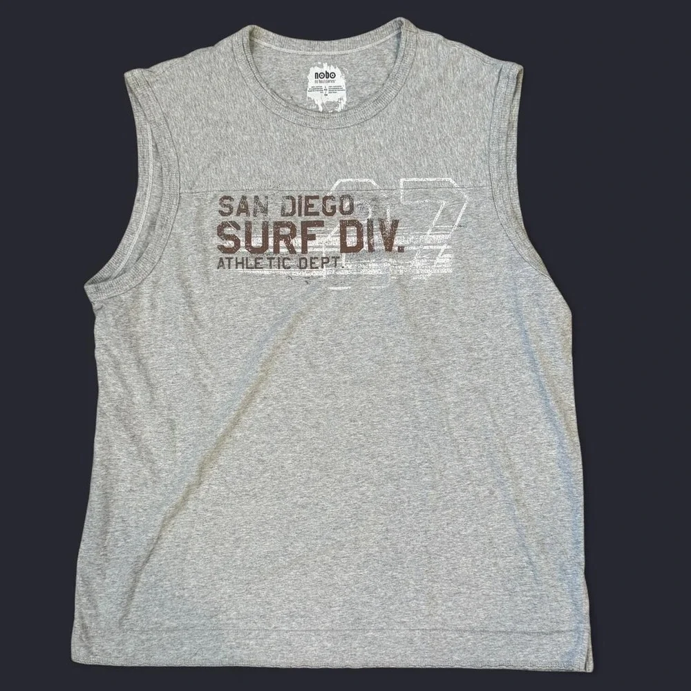 Vintage No Boundaries San Diego Surf Div. Tank Men's Size Large Beach Summer Y2K
